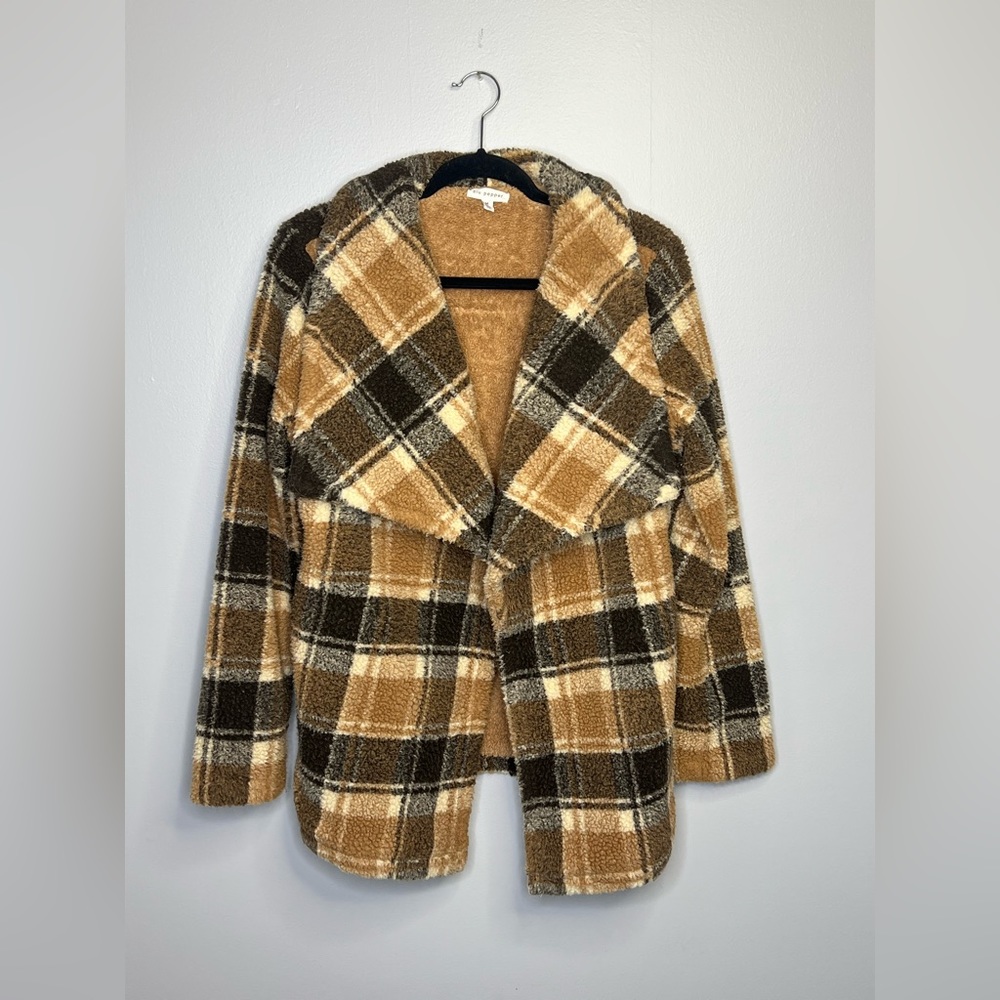 Plaid Sherpa Jacket